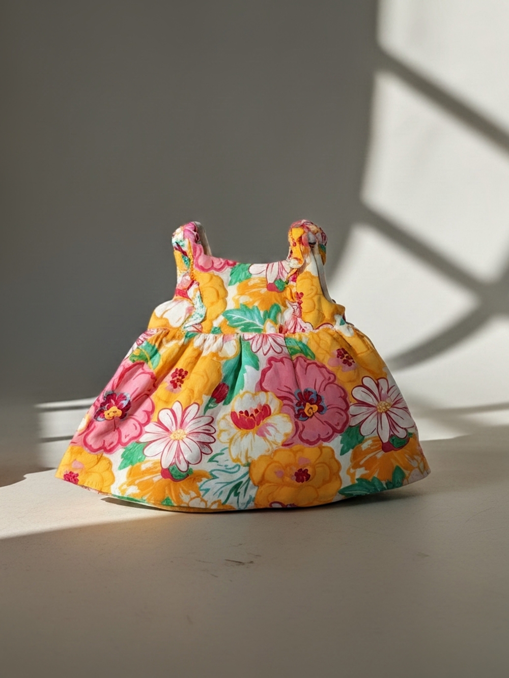 Cynthia Rowley Kids Bright 5/6 Floral Yellow & Pink Doll Dress